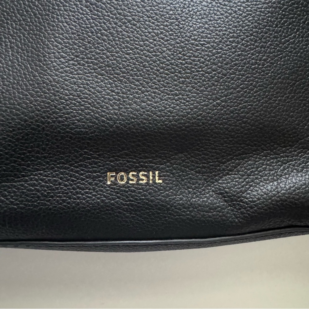 New Fossil Kiera Black Leather Crossbody Bag - Picture 9 of 10